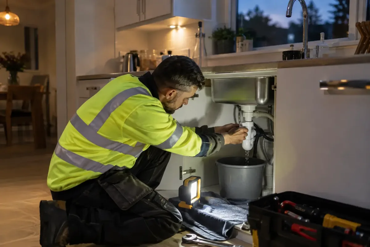 Emergency Kitchen Plumber carried out by a kitchen plumber