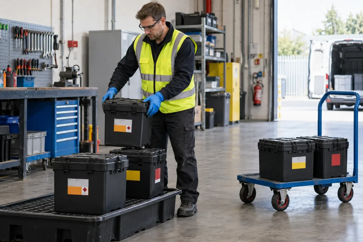 Battery waste collection work