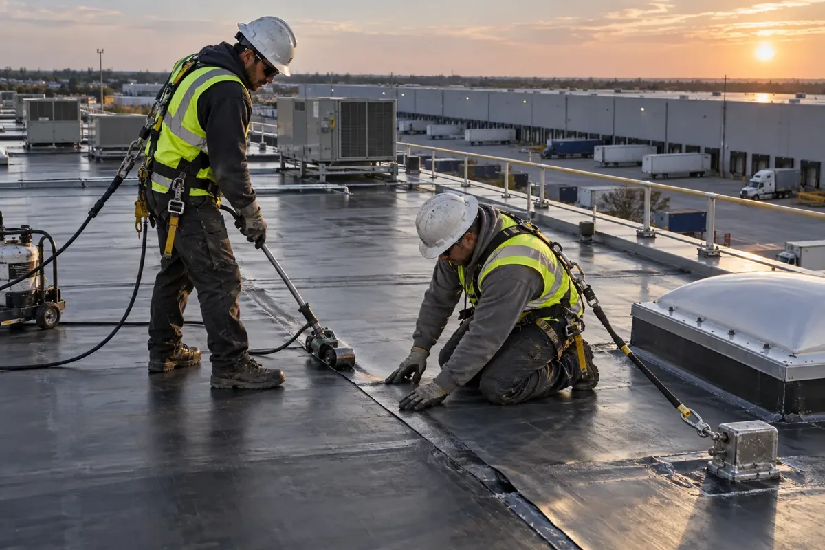 warehouse roof repairs service photograph